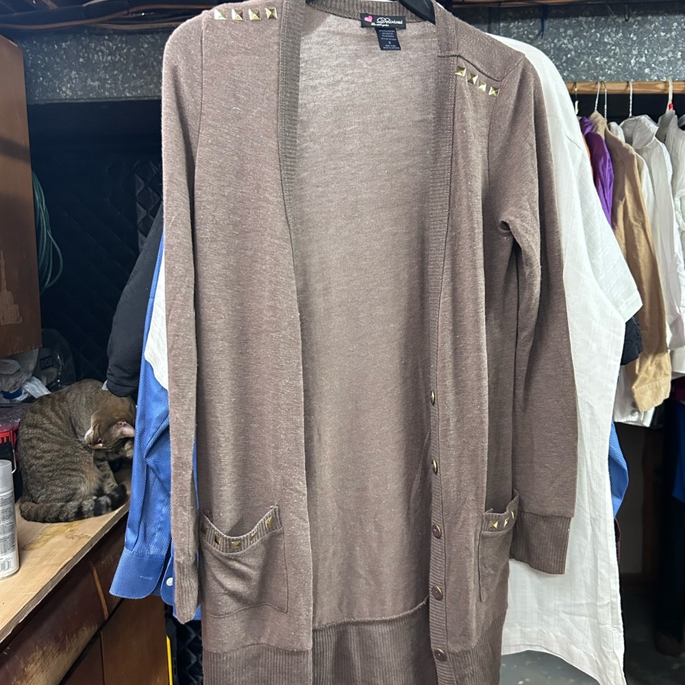 Delirious Brown Knit Cardigan